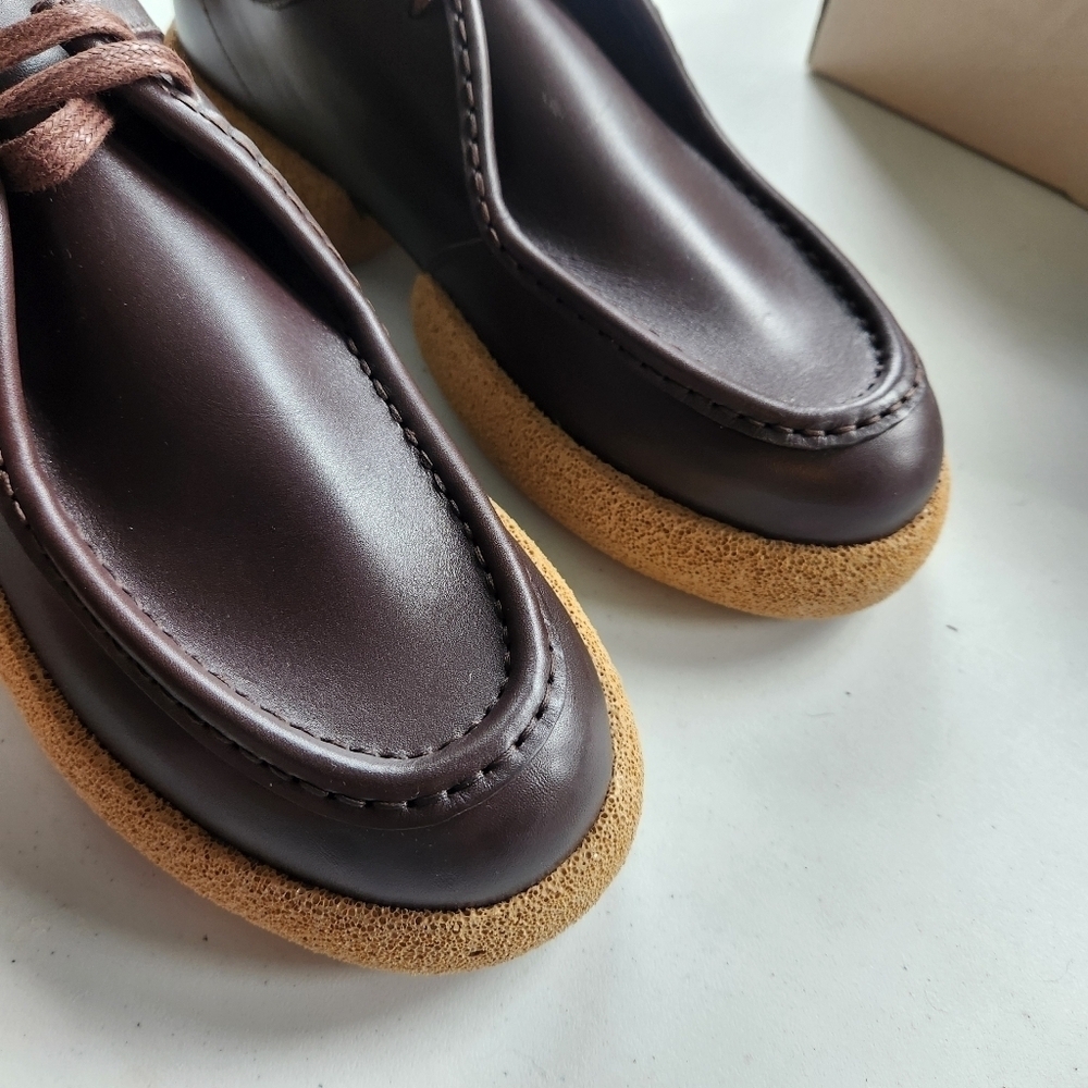 DRIES VAN NOTEN Brown Leather Oxfords 39.5 BNWOB - Picture 7 of 11